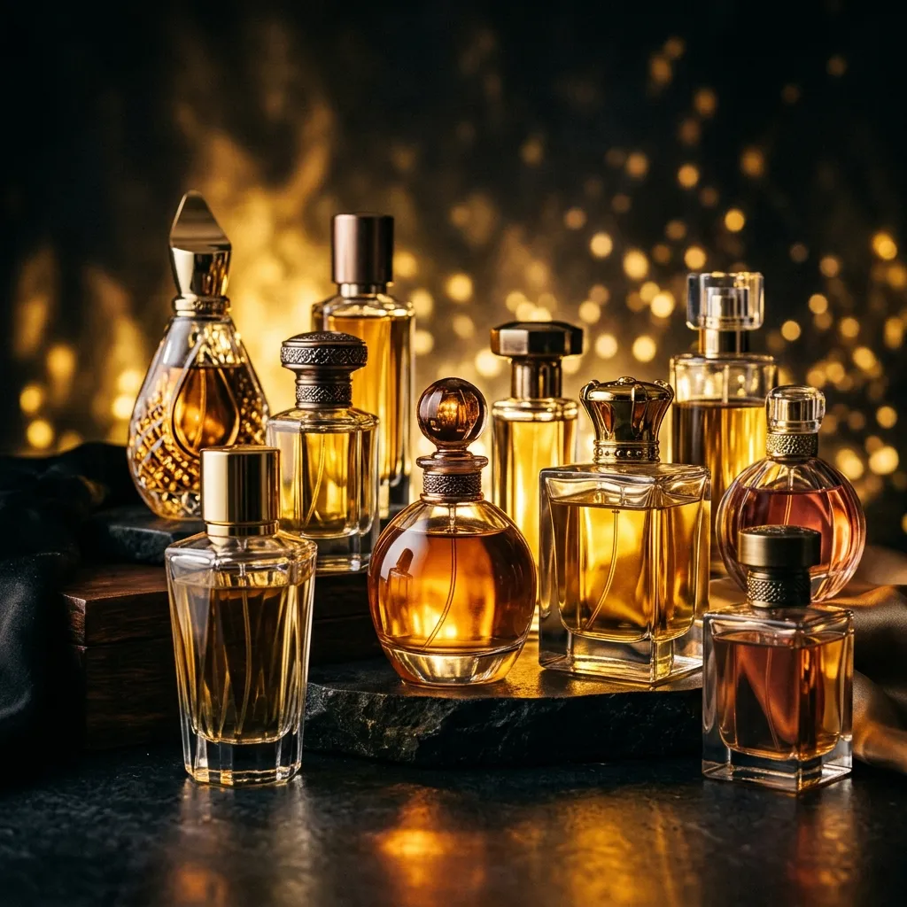 Luxury perfume bottles